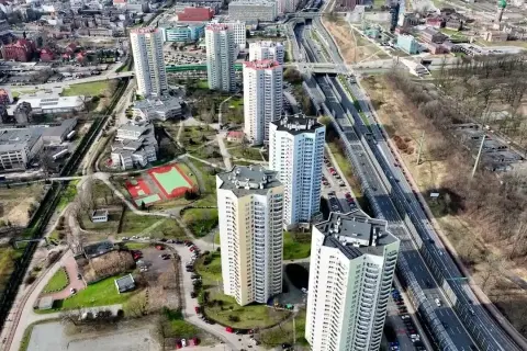 Osiedle Gwiazdy Katowice - ile pięter mają te imponujące budynki?