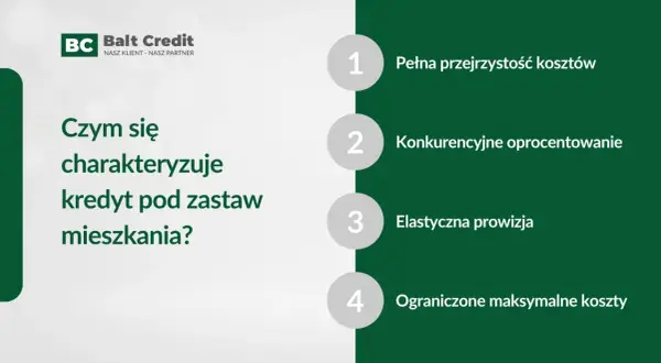 Kredyt pod zastaw mieszkania: przejrzystość, konkurencyjne oprocentowanie, elastyczna prowizja i ograniczone koszty. Balt Credit.