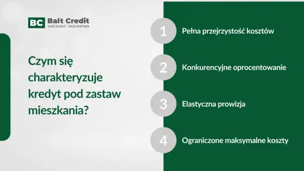Kredyt pod zastaw mieszkania: przejrzystość, konkurencyjne oprocentowanie, elastyczna prowizja i ograniczone koszty. Balt Credit.